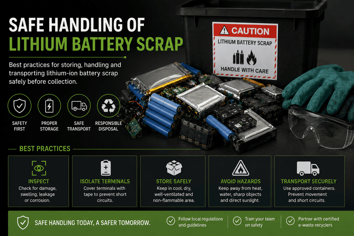 Safe Handling of Lithium Battery Scrap