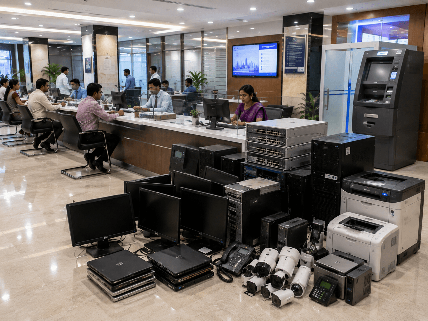Banking & Financial Services e-waste and electronic scrap procurement